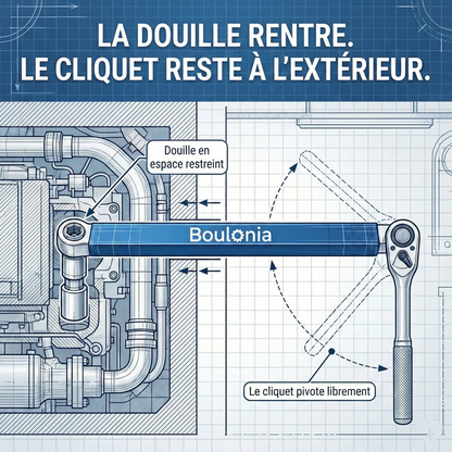 PRO - Clé à rallonge déportée